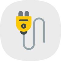 plug glyph-pictogram vector