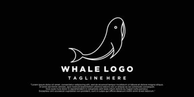 walvis icoon logo ontwerp sjabloon premie vector