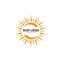 zon logo icoon vector illustratie