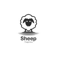 schattig schapen logo vector icoon illustratie