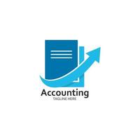 bedrijf accounting en financieel logo sjabloon vector illustratie