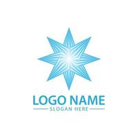 3d ster logo icoon vector illustratie