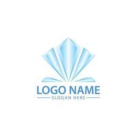 3d diamant logo icoon vector illustratie sjabloon met lucht blauw.