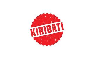 Kiribati postzegel rubber met grunge stijl Aan wit achtergrond vector