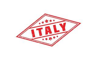 Italië postzegel rubber met grunge stijl Aan wit achtergrond vector