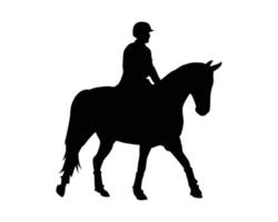 paard silhouet vector sjabloon