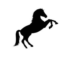 paard silhouet vector sjabloon