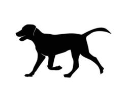 hond silhouet vector sjabloon