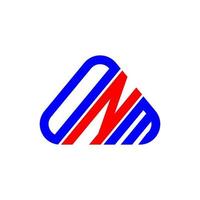 onm brief logo creatief ontwerp met vector grafisch, onm gemakkelijk en modern logo.