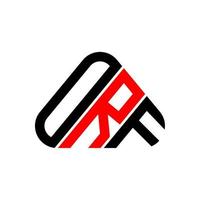 orf brief logo creatief ontwerp met vector grafisch, orf gemakkelijk en modern logo.