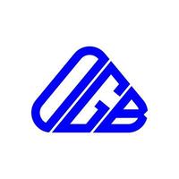 ogb brief logo creatief ontwerp met vector grafisch, ogb gemakkelijk en modern logo.