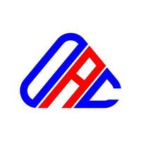 oac brief logo creatief ontwerp met vector grafisch, oac gemakkelijk en modern logo.