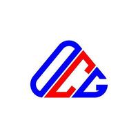ocg brief logo creatief ontwerp met vector grafisch, ocg gemakkelijk en modern logo.