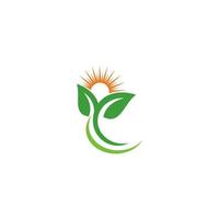 groen bladeren logo. fabriek natuur eco tuin gestileerde icoon vector botanisch.