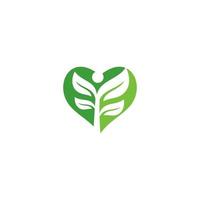 groen bladeren logo. fabriek natuur eco tuin gestileerde icoon vector botanisch.