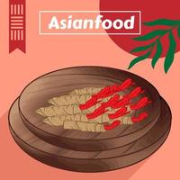 Aziatisch voedsel ontwerp sjabloon vector