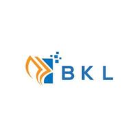 bkl credit reparatie accounting logo ontwerp Aan wit achtergrond. vector