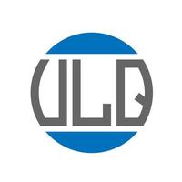 ulq brief logo ontwerp Aan wit achtergrond. ulq creatief initialen cirkel logo concept. ulq brief ontwerp. vector