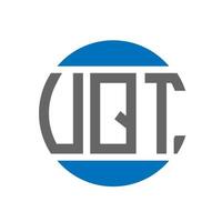 uqt brief logo ontwerp Aan wit achtergrond. uqt creatief initialen cirkel logo concept. uqt brief ontwerp. vector