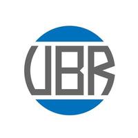 ubr brief logo ontwerp Aan wit achtergrond. ubr creatief initialen cirkel logo concept. ubr brief ontwerp. vector