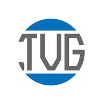 tvg brief logo ontwerp Aan wit achtergrond. tvg creatief initialen cirkel logo concept. tvg brief ontwerp. vector