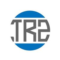 trz brief logo ontwerp Aan wit achtergrond. trz creatief initialen cirkel logo concept. trz brief ontwerp. vector