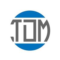 tdm brief logo ontwerp Aan wit achtergrond. tdm creatief initialen cirkel logo concept. tdm brief ontwerp. vector