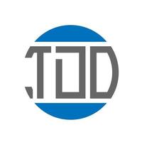 tdo brief logo ontwerp Aan wit achtergrond. tdo creatief initialen cirkel logo concept. tdo brief ontwerp. vector