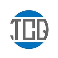 tcq brief logo ontwerp Aan wit achtergrond. tcq creatief initialen cirkel logo concept. tcq brief ontwerp. vector