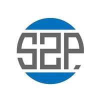 szp brief logo ontwerp Aan wit achtergrond. szp creatief initialen cirkel logo concept. szp brief ontwerp. vector