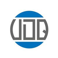 udq brief logo ontwerp Aan wit achtergrond. udq creatief initialen cirkel logo concept. udq brief ontwerp. vector