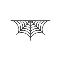 spin web vector geïsoleerd Aan wit achtergrond