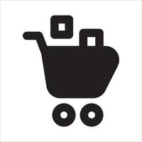 winkelwagen pictogram vector