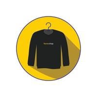 sweater icoon, kleding op te slaan pictogrammen vector