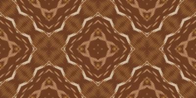 etnisch ikat kader batik textiel naadloos patroon digitaal vector ontwerp voor afdrukken Saree kurti Borneo kleding stof grens borstel symbolen stalen elegant