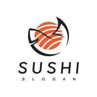 sushi logo ontwerp sjabloon, Japans voedsel icoon vector