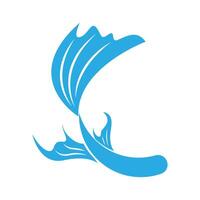 goudvis icoon logo ontwerp vector