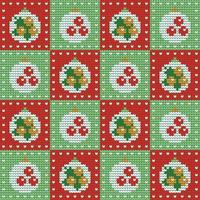 breiwerk Kerstmis licht lamp Aan groen en rood achtergrond digitaal vector ontwerp voor afdrukken grens trui decor naadloos patroon
