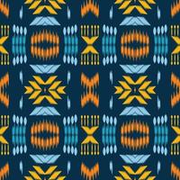 ikat bloemen tribal kruis naadloos patroon. etnisch meetkundig ikkat batik digitaal vector textiel ontwerp voor prints kleding stof Saree mughal borstel symbool zwaden structuur kurti kurtis kurta's