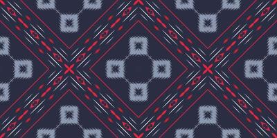 ikat bloemen tribal aztec naadloos patroon. etnisch meetkundig batik ikkat digitaal vector textiel ontwerp voor prints kleding stof Saree mughal borstel symbool zwaden structuur kurti kurtis kurta's