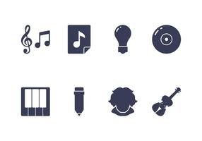 Componist Icon Set vector