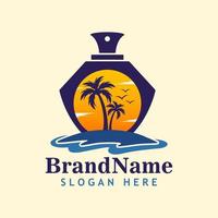 parfum eiland logo vector