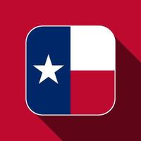 Texas staat vlag. vector illustratie.