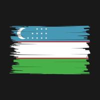 Oezbekistan vlag borstel vector