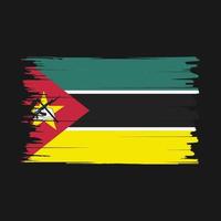 Mozambique vlag borstel vector