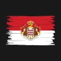 Monaco vlag borstel vector