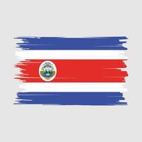 costa rica vlag borstel vector