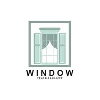 Home window-logo, interieur icoon ontwerp vector