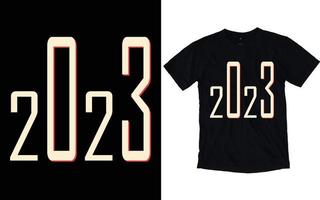 gelukkig nieuw jaar typografie t-shirts vector