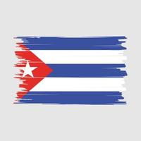 Cuba vlag borstel vector